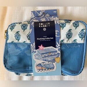 Roller Rabbit Blue Packing Cube Set